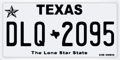 TX license plate DLQ2095