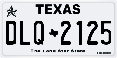 TX license plate DLQ2125