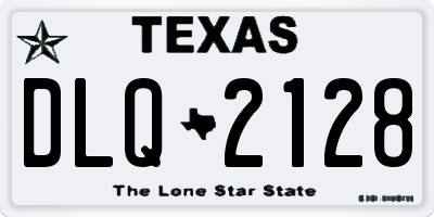 TX license plate DLQ2128