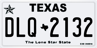 TX license plate DLQ2132