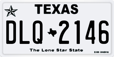 TX license plate DLQ2146
