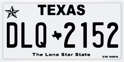 TX license plate DLQ2152