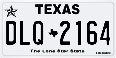 TX license plate DLQ2164