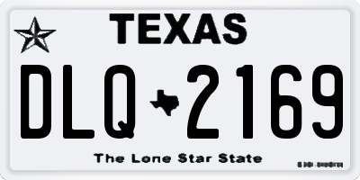 TX license plate DLQ2169