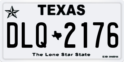TX license plate DLQ2176