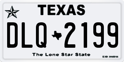TX license plate DLQ2199