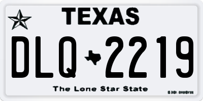 TX license plate DLQ2219