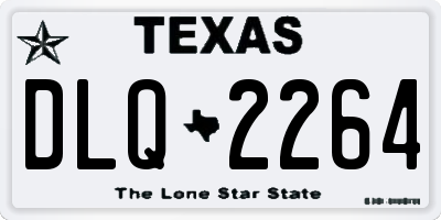 TX license plate DLQ2264