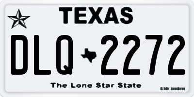TX license plate DLQ2272