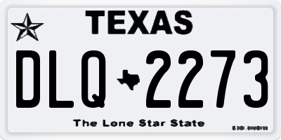 TX license plate DLQ2273
