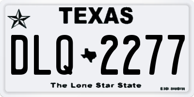 TX license plate DLQ2277