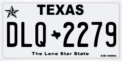 TX license plate DLQ2279