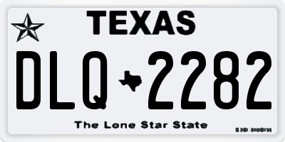 TX license plate DLQ2282