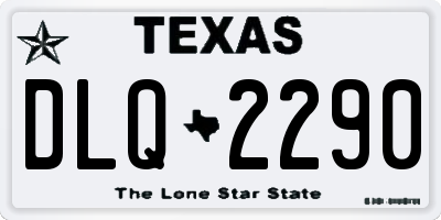 TX license plate DLQ2290