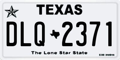TX license plate DLQ2371