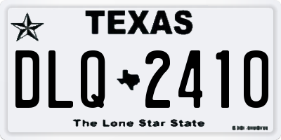 TX license plate DLQ2410