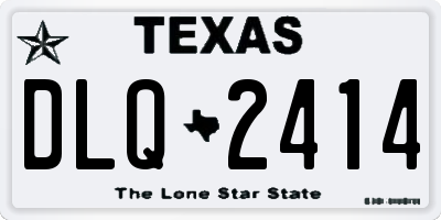 TX license plate DLQ2414