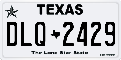 TX license plate DLQ2429
