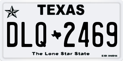 TX license plate DLQ2469