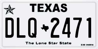 TX license plate DLQ2471