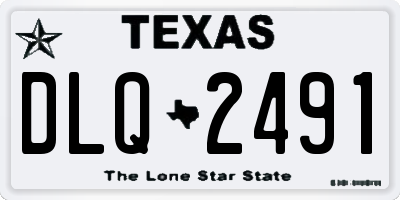 TX license plate DLQ2491