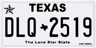 TX license plate DLQ2519