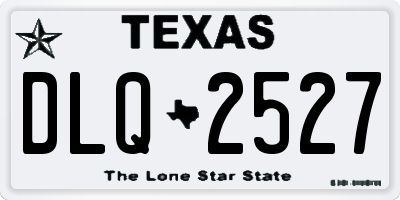 TX license plate DLQ2527