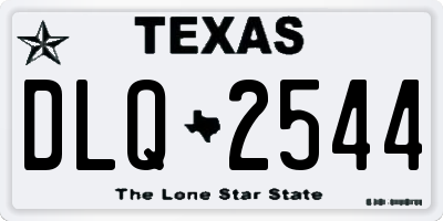 TX license plate DLQ2544