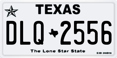 TX license plate DLQ2556