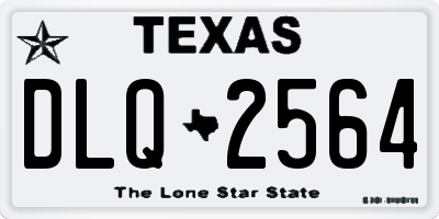 TX license plate DLQ2564