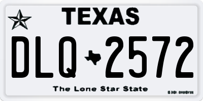 TX license plate DLQ2572