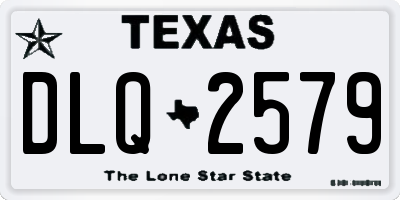 TX license plate DLQ2579