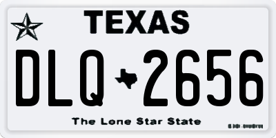 TX license plate DLQ2656