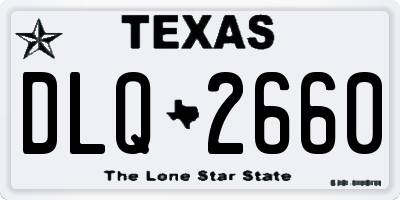 TX license plate DLQ2660