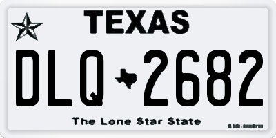 TX license plate DLQ2682