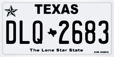 TX license plate DLQ2683