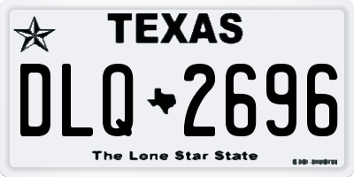 TX license plate DLQ2696