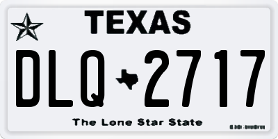 TX license plate DLQ2717