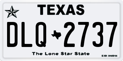 TX license plate DLQ2737