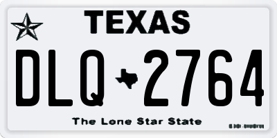 TX license plate DLQ2764
