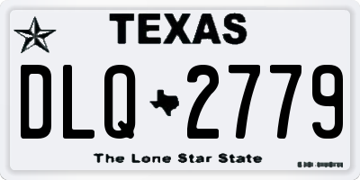 TX license plate DLQ2779