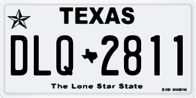 TX license plate DLQ2811