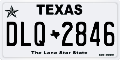 TX license plate DLQ2846