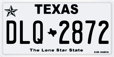 TX license plate DLQ2872