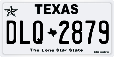TX license plate DLQ2879