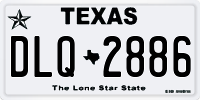 TX license plate DLQ2886