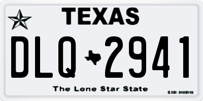 TX license plate DLQ2941