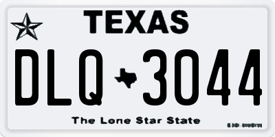 TX license plate DLQ3044