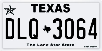 TX license plate DLQ3064