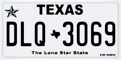 TX license plate DLQ3069